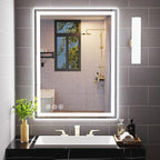 Memobarco Bathroom Mirror, Stepless 3 Colors Temperature & Dimmable, Memory - Image 9