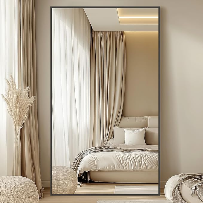 Oversized Standing Mirror Full Length, Hanging or Wall Mounted, Tempered Glass - Image 3