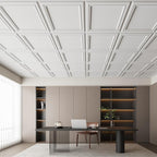Art3d 12 Pack PVC Ceiling Tiles 24x24 Inches Waterproof Drop Ceiling Tiles/Wall - Image 9