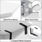 Alsonerbay Corner Wall Shelf Set of 3 Corner Shelf Wall Mount, Solid Wood - Image 5