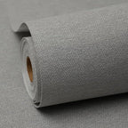 Gray Peel and Stick Wallpaper Slight Velvety Feeling Woven Fabric Grasscloth by Unknown