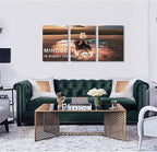 KAWAHONE Motivational Lion King Mindset Wall Art Gold, Success Cat Reflect Lion - Image 5