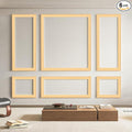 Art3d Pre-Cut Wall Molding Set of 6 pcs, Ready-to-Assemble Wainscoting Panels by Art3d