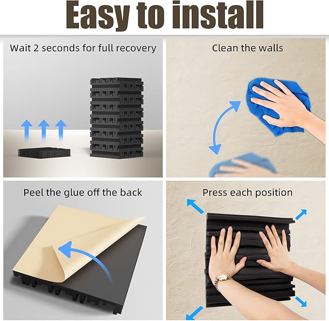 18 Pack Sound Proof Foam Panels - Image 6