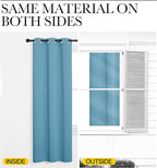NICETOWN Teal Blue Blackout Curtains 120 inches Length - Image 5