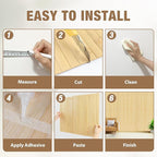 Natural Bamboo Wall Panel Covering Roll, Flexible Pole Wrap Wainscoting - Image 4