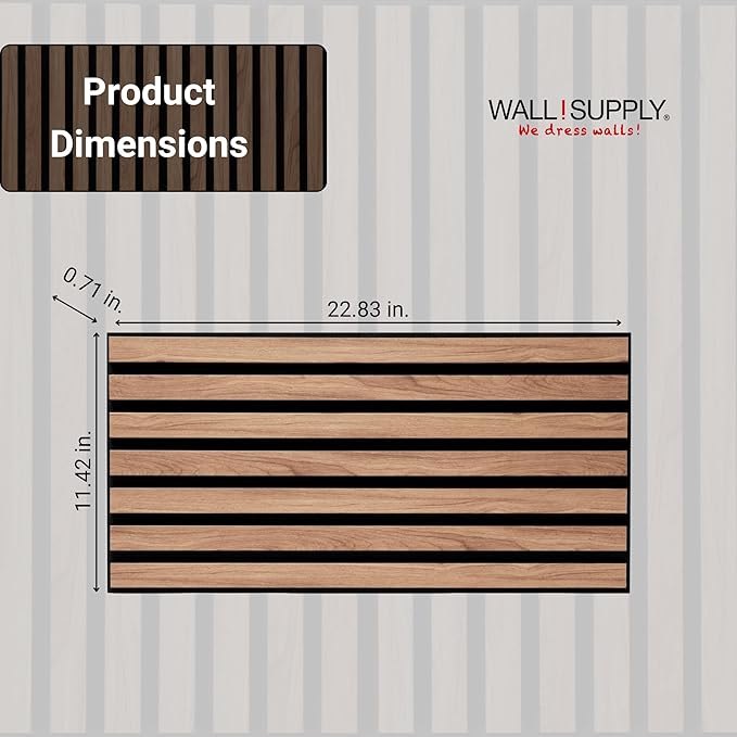 Wall!Supply 3D Soundproof Wall Panels – Acoustic Walnut Finish – EPS Foam - Image 5