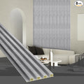 OUZUGIE WPC Acoustic Slat Wall Paneling, Living Room, TV Background, Study Room by OUZUGIE