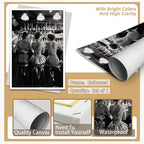 Vintage Black and White Posters Trendy Women Drink Cocktail Wall Art Funky - Image 7
