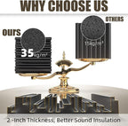 Upgrade 24 pack Self-adhesive Sound Proof Foam Panels, Decorative Soundproof - Image 3