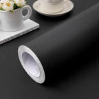 practicalWs Peel and Stick Wallpaper 15.7" x 118" Black Contact Paper by practicalWs