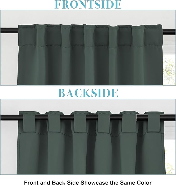 RYB HOME Blackout Curtains 45 inches Long - Image 6