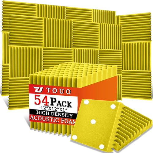 54 Pack Acoustic Panels – Sound Proof Foam Panels by TOUO