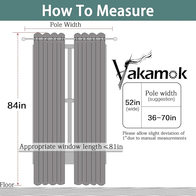 Yakamok 100% Blackout Curtains for Living Room, Noise Reducing Drapes, Thermal - Image 8