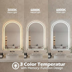 DUMOS 20"×28" LED Bathroom Mirror - Image 5