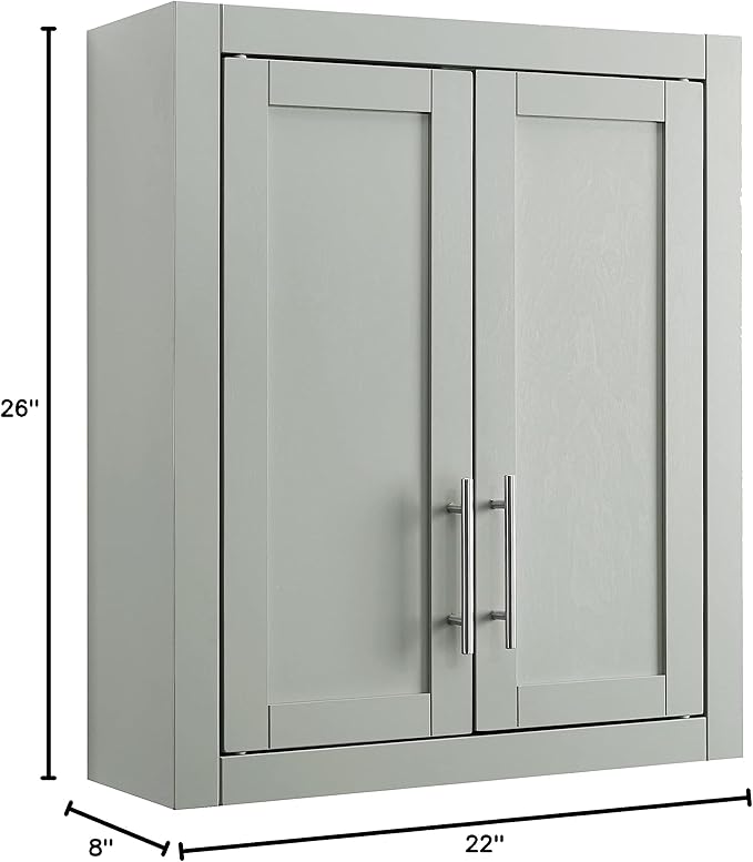 Crosley Furniture Savannah Wall Mounted Bathroom Storage Medicine Cabinet - Image 15