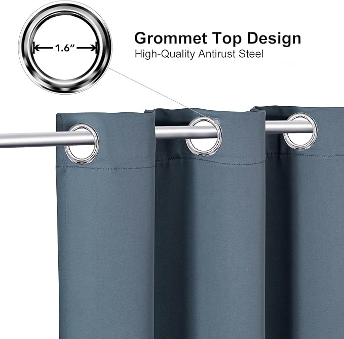 ChrisDowa Blackout Curtains 120 Inches Long - Image 3