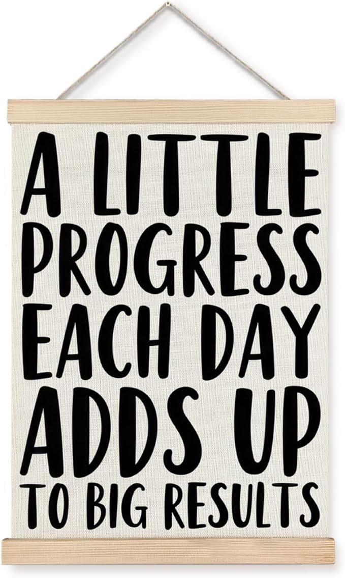 Supwhd Aesthetics Positive Affirmations Wall Decor, Inspirational Add Up to Big by Homedecoration