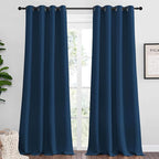 NICETOWN Moroccan Blue Blackout Curtains 102" Long by NICETOWN