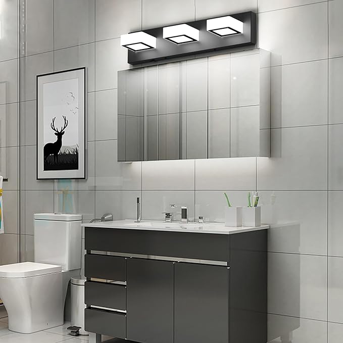 Ralbay 5 Color Temperature Modern LED Black Bathroom Vanity Lights Dimmable - Image 6