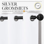 NICETOWN White Curtains for Sliding Door - Image 4