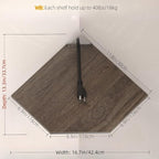 JJL Corner Shelf, 12 Inch Corner Shelf Wall Mounted - Image 3