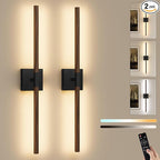 Rayogale Rechargeable Battery Operated Wall Sconce Set Two, 8000mAh Cordless by Rayogale