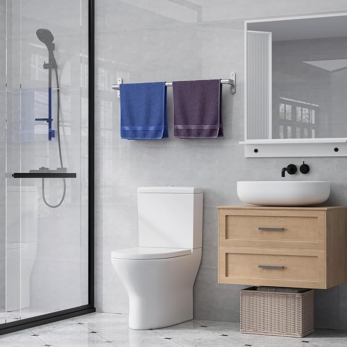 Powools Brushed Nickel Towel Rack - Image 4