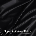 NICETOWN Black 192 inch Long Velvet Curtains - Image 5