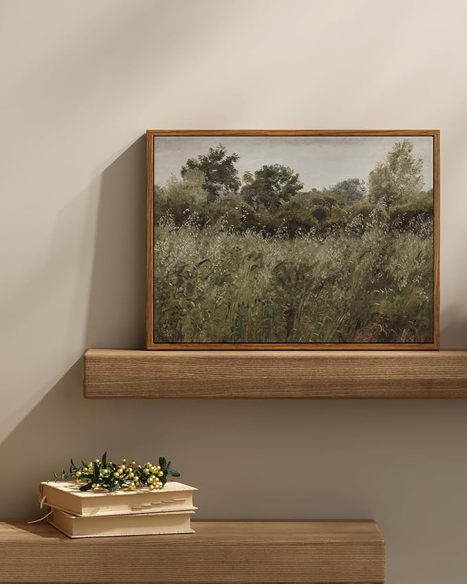 InSimSea Framed Canvas Wall Art Decor, Vintage Natue Landscape Art, Country - Image 2