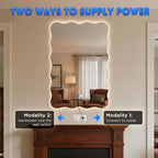 Dorlicecass Wavy Led Bathroom Mirror- Vanity Mirror - Image 5