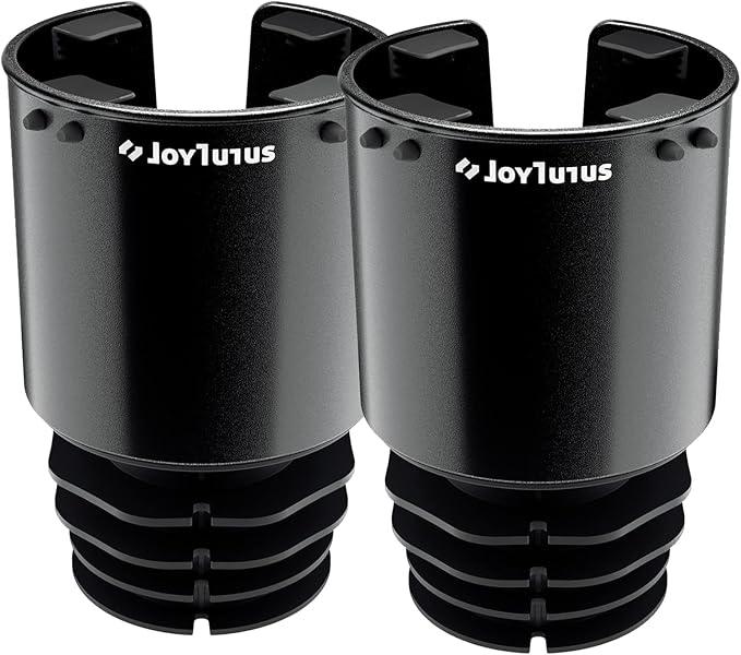 JOYTUTUS Cup Holder Expander for Car, 2 Pack Car Cup Holder Expander for YETI, Hydro Flask, Nalgene, Large Car Cup Holders Hold 18-40 oz Bottles and Mugs, Universal Car Cup Holder Adapter