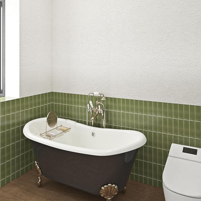 Livelynine Anaglypta Wallpaper Peel and Stick Paintable Vinyl Off White - Image 2