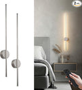 Battery Operated Modern Wall Sconces, Dimmable Wireless Wall Light Set of Two by KARTOOSH