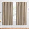 NICETOWN 2 Panels Blackout Curtains, Rod Pocket Window Curtains Room Darkning by NICETOWN