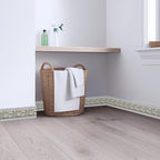 Beige Floral Wallpaper Border 196x4 Inch Peel and Stick Wall Border Removable - Image 2