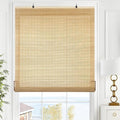 LazBlinds Cordless Bamboo Roll Up Shades by LazBlinds