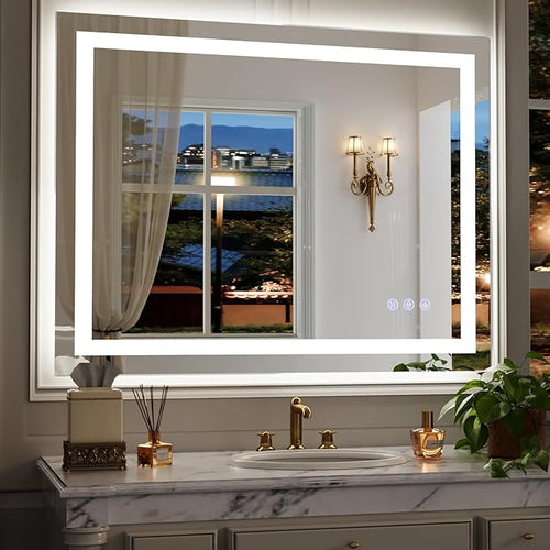 48"x36" Smart LED Bathroom Mirror by Unknown