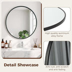 NEWBULIG 30 Inch Round Wall Mirror, Bathroom Mirror - Image 4