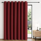 Joydeco Blackout Patio Sliding Door Curtains 90 Inches Long, Grommet Privacy by JOYDECO