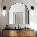 FICTOR Bathroom Mirror for Wall, Arched Vanity Bathroom Mirror for Over Sink - Image 3