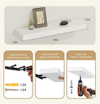 Vervida® White Floating Shelves - Image 3