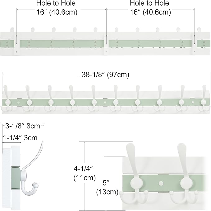 SKOLOO Coastal Wall Mounted Coat Rack - Image 3