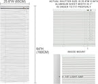 YIIBAII Mini Blinds Suitable for 26" W x 64" H Windows 1" Aluminum Horizontal - Image 6