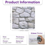 3D Faux Stone Wall Panels Peel and Stick, Stone-Look Textured Wall Sticker - Image 4
