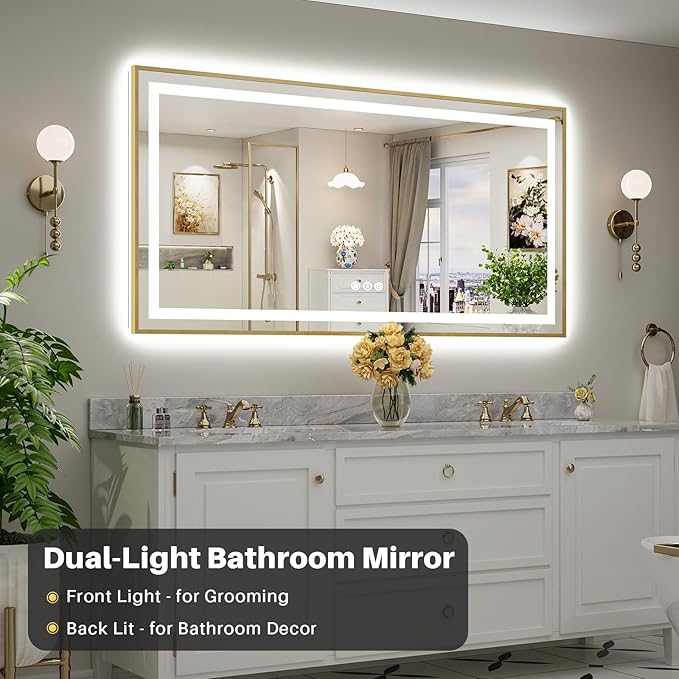72x36 Inch LED Bathroom Mirror - Image 3
