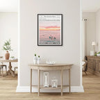 Pink Beach Newspaper Posters Vintage Fashion Coastal Girl Surf Wall Art 08x10 - Image 5