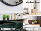 Der Rose Fake Plants 4 Packs Artificial Plants Small Faux Plants Black Bathroom - Image 6