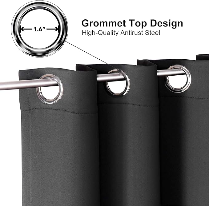 ChrisDowa Grommet Blackout Curtains - Image 3