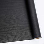 Abyssaly Black Wood Peel and Stick Paper 17.71 in X 1004 in Decorative by Abyssaly